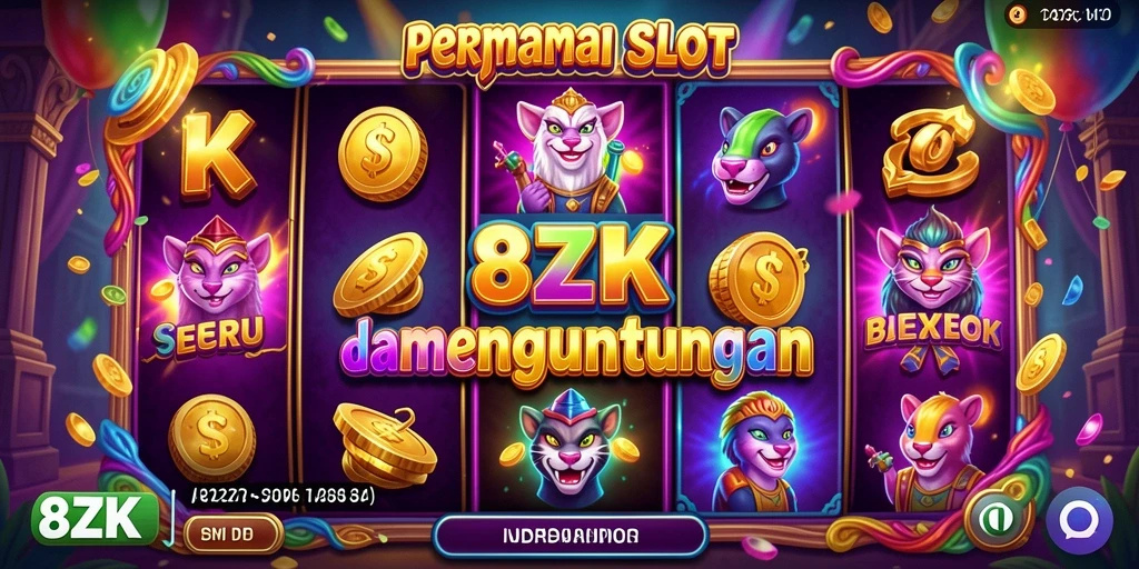 Screenshot gameplay Slot 8ZK yang menarik dan seru.