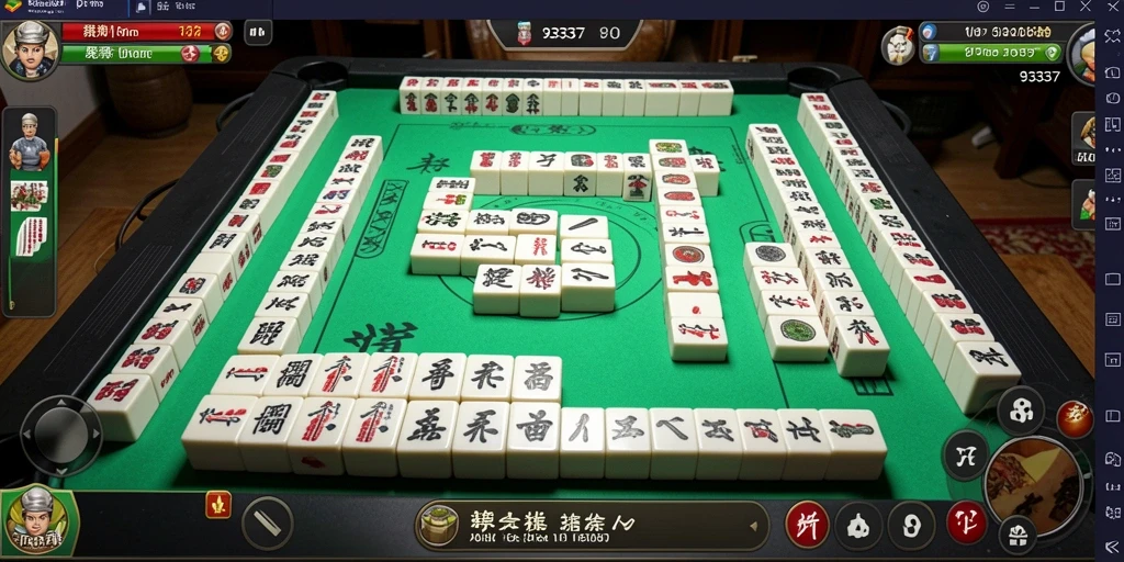 Tangkapan layar permainan menunjukkan gameplay Mahjong yang menarik dan interaktif.