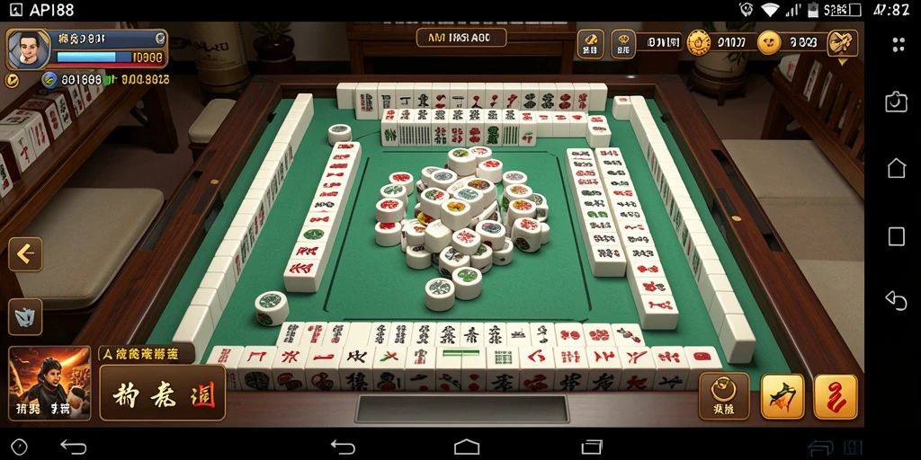 Tampilan gameplay Mahjong yang menarik dan interaktif.