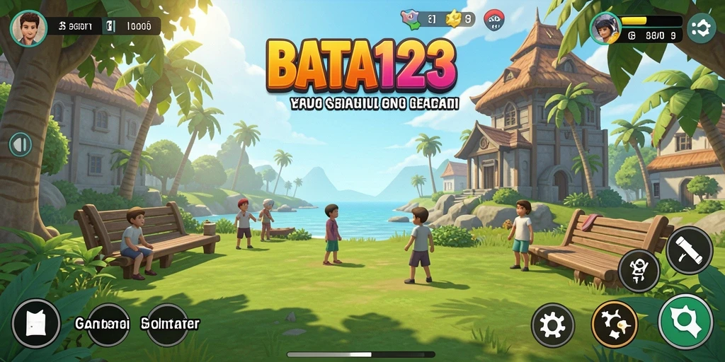 Tampilan gameplay BATA123 yang cerah dan menarik