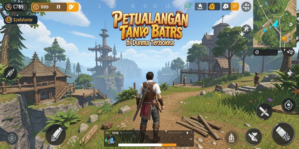 Gameplay dinamis di dunia terbuka yang luas dan menakjubkan.