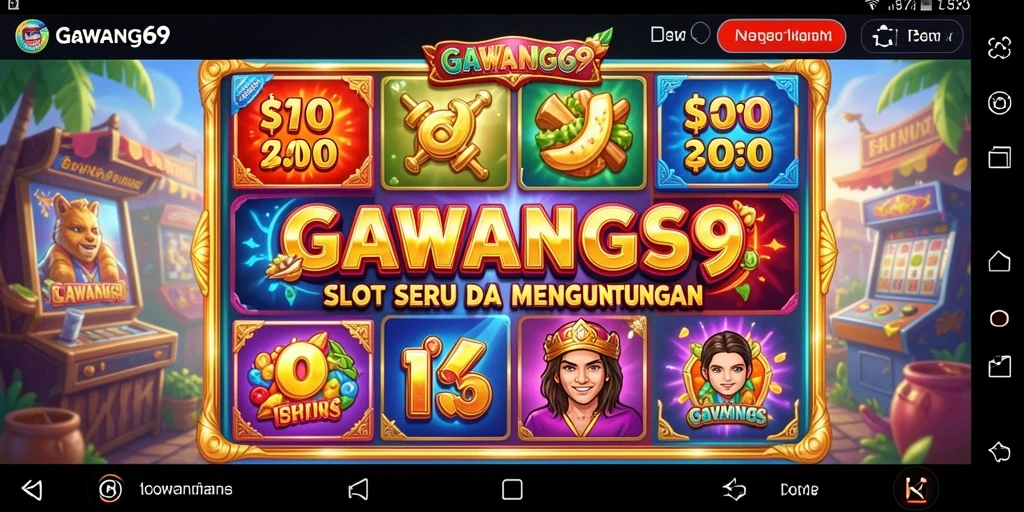 Tampilan gameplay GAWANG69 dengan slot menarik dan bonus besar.