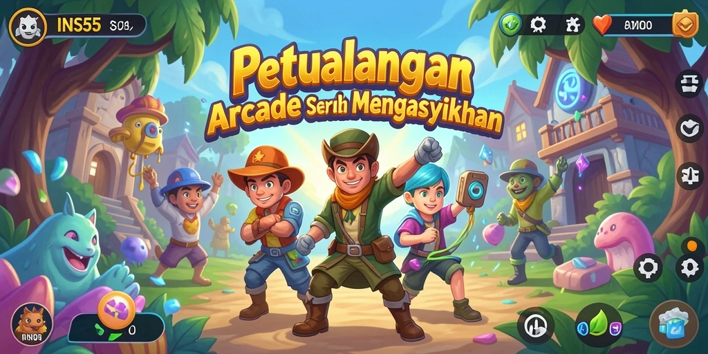Tampilan gameplay yang seru dan menantang di INS55.