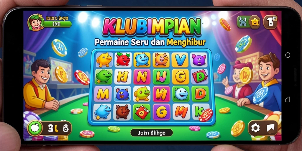 Screenshot gameplay KLUBIMPIAN dengan suasana Bingo yang seru.