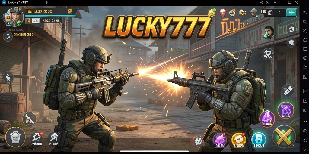 Gameplay seru LUCKY777 dengan aksi tembak-menembak yang mendebarkan.