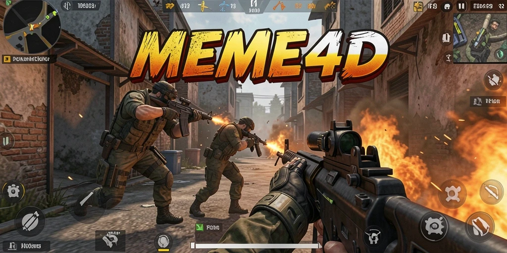 Gameplay mendebarkan di <strong>MEME4D</strong> dengan aksi FPS yang seru.
