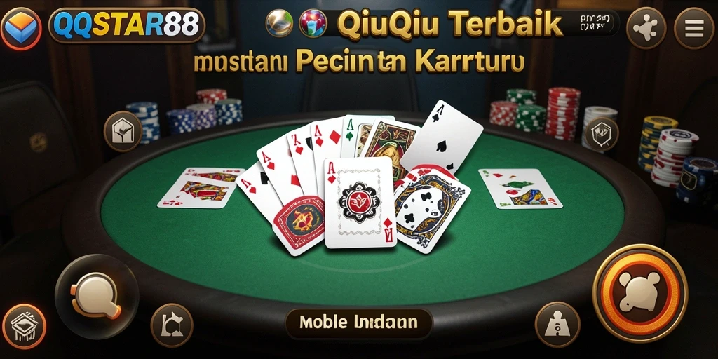 Tampilan seru gameplay QiuQiu di QQSTAR88.