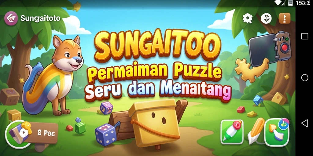 Tampilan screenshot utama SUNGAITOTO yang menunjukkan gameplay Puzzle yang menantang.