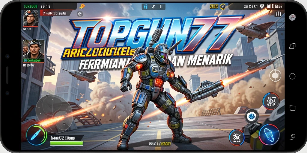 Tampilan menarik dari gameplay seru di TOPGUN77.